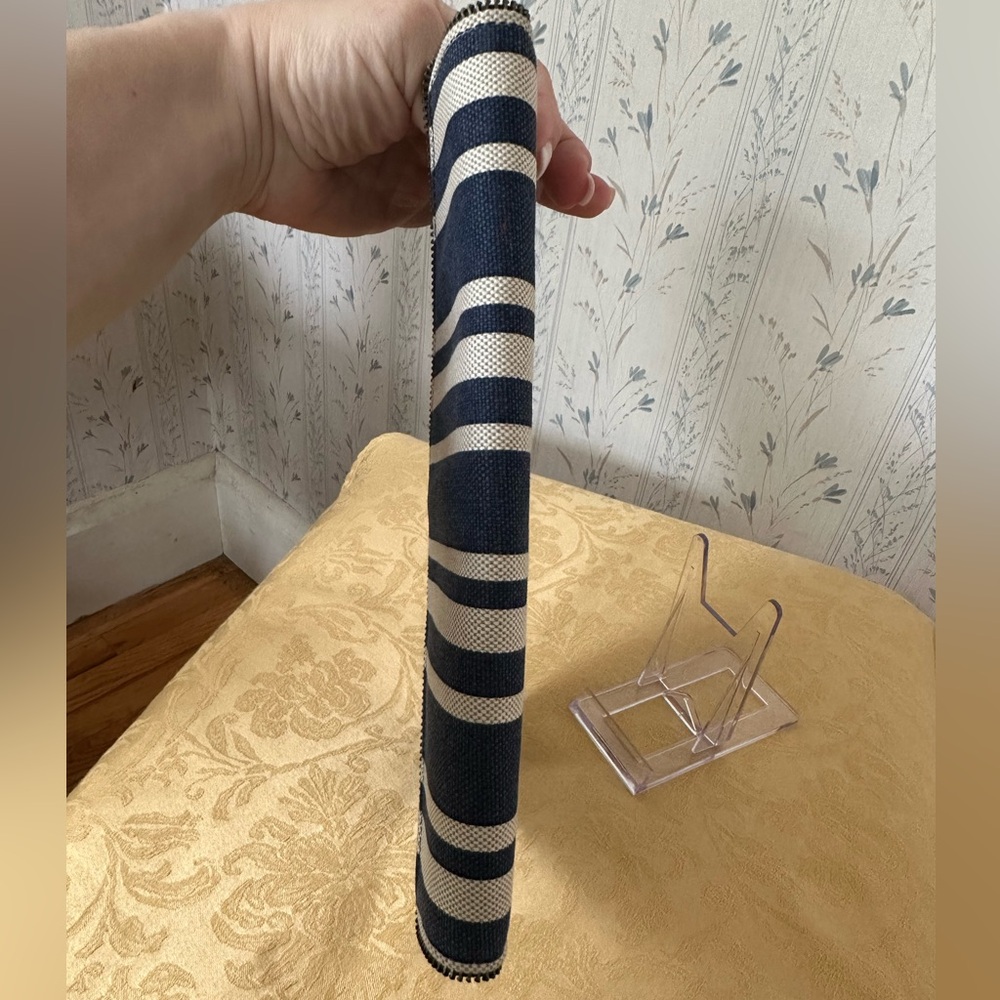 Rebecca Minkoff Striped Blue and White Clutch - Picture 10 of 15